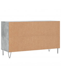 Scarpiera Grigio Cemento 102x36x60 cm in Legno Multistrato