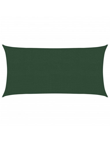 Vela Parasole 160 g/m² Verde Scuro 2,5x5 m in HDPE
