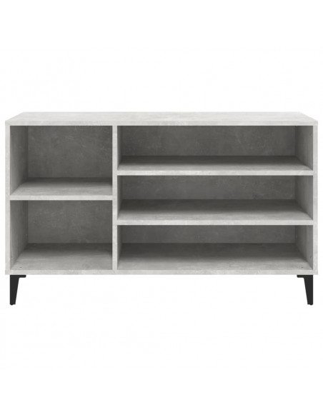 Scarpiera Grigio Cemento 102x36x60 cm in Legno Multistrato