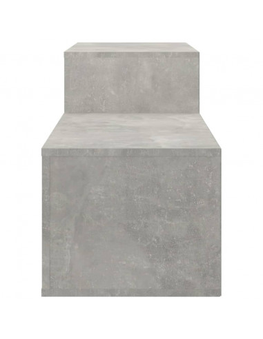 Scarpiera Grigio Cemento 150x35x45 cm in Legno Multistrato