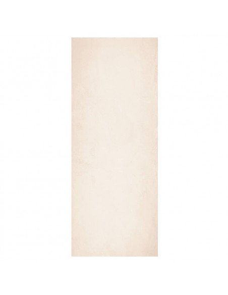Tappeto a Pelo Corto HUARTE Morbido e Lavabile Beige 80x200 cm