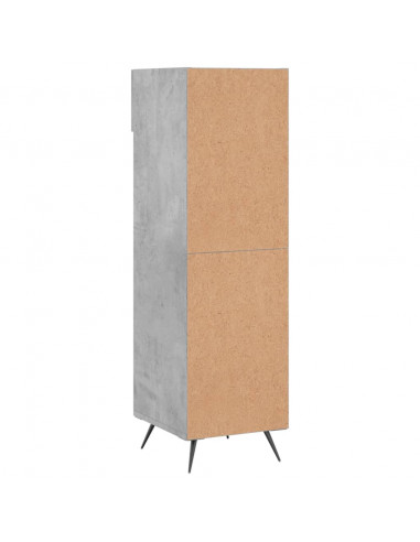 Scarpiera Grigio Cemento 30x35x105 cm in Legno Multistrato