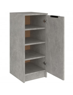 Scarpiera Grigio Cemento 30x35x70 cm in Legno Multistrato