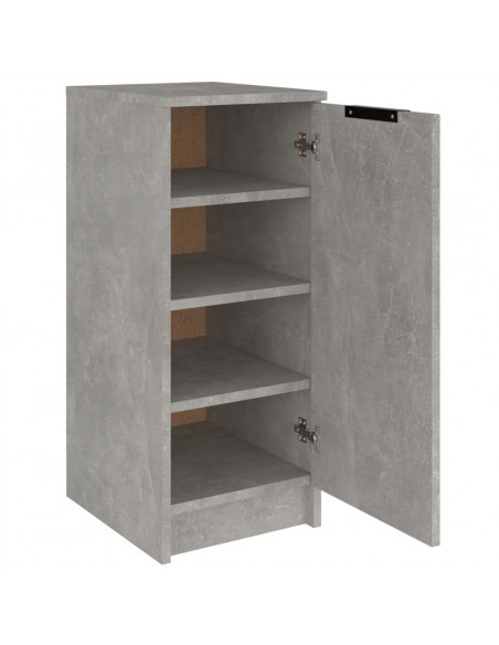Scarpiera Grigio Cemento 30x35x70 cm in Legno Multistrato