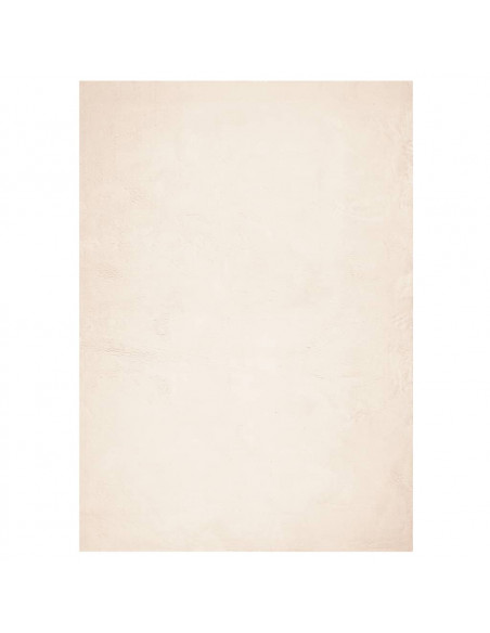 Tappeto a Pelo Corto HUARTE Morbido e Lavabile Beige 160x230 cm