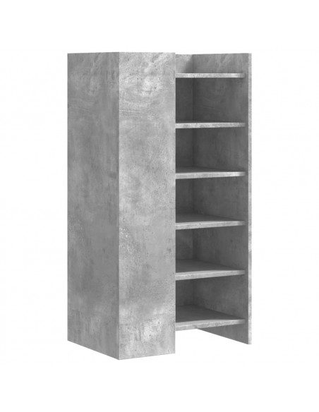 Scarpiera Grigio Cemento 52x37,5x100 cm in Legno Multistrato