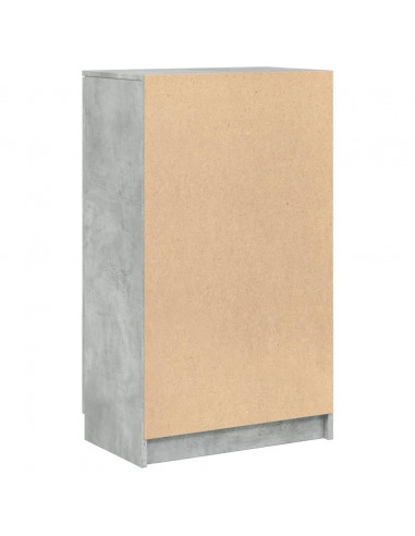 Scarpiera Grigio Cemento 59x35x100 cm in Legno Multistrato