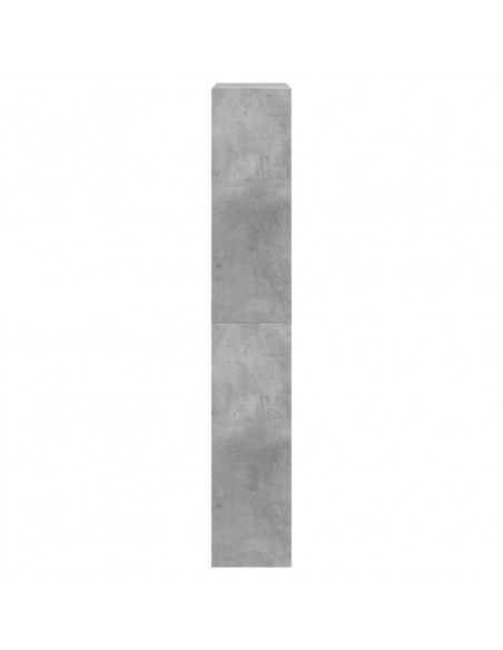 Scarpiera Grigio Cemento 60x21x125,5 cm in Legno Multistrato