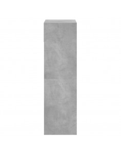 Scarpiera Grigio Cemento 60x34x116 cm in Legno Multistrato