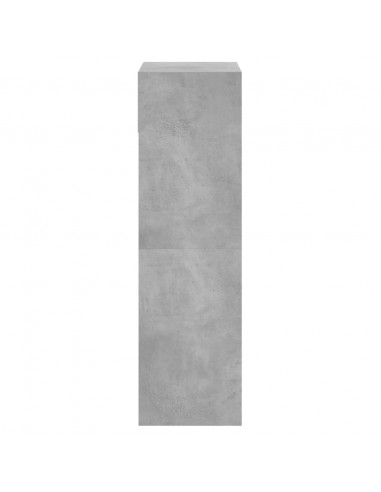 Scarpiera Grigio Cemento 60x34x116 cm in Legno Multistrato