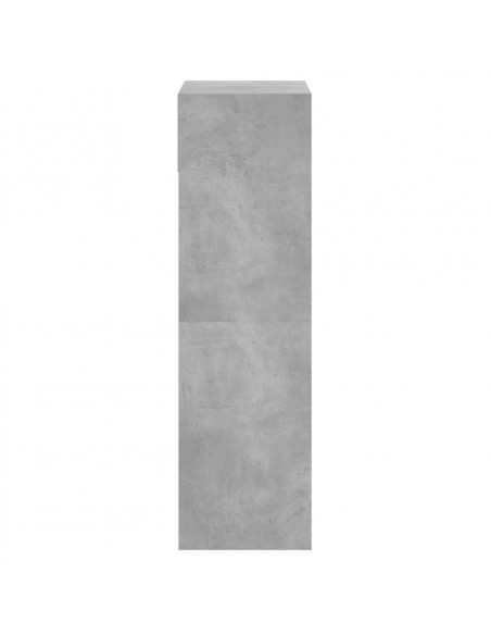 Scarpiera Grigio Cemento 60x34x116 cm in Legno Multistrato