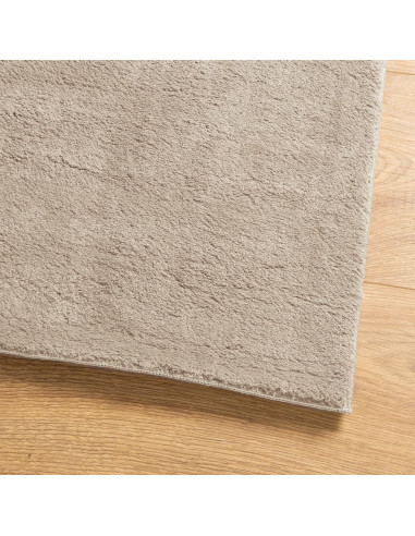 Tappeto a Pelo Corto HUARTE Morbido e Lavabile Sabbia 100x200cm