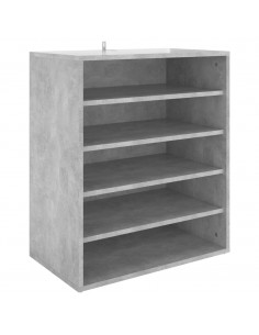 Scarpiera Grigio Cemento 60x35x70 cm in Truciolato