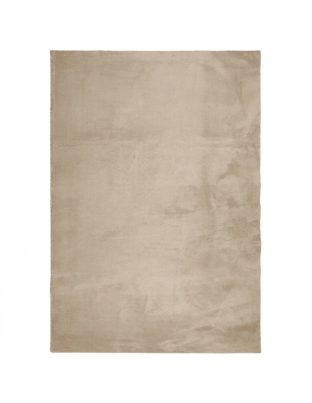 Tappeto a Pelo Corto HUARTE Morbido e Lavabile Sabbia 120x170cm