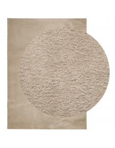 Tappeto a Pelo Corto HUARTE Morbido e Lavabile Sabbia 200x280cm 2