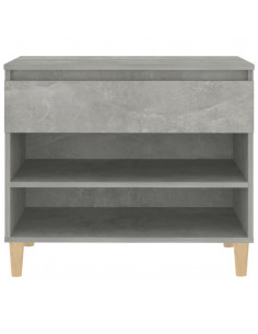 Scarpiera Grigio Cemento 70x36x60 cm in Legno Multistrato