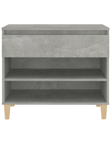 Scarpiera Grigio Cemento 70x36x60 cm in Legno Multistrato