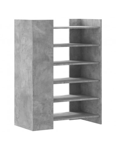 Scarpiera Grigio Cemento 74,5x37,5x100 cm in Legno Multistrato