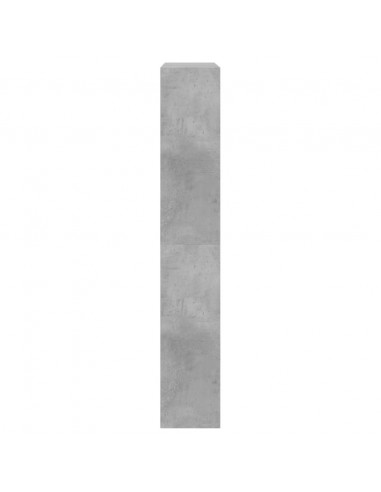 Scarpiera Grigio Cemento 80x21x125,5 cm in Legno Multistrato