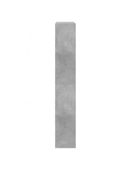 Scarpiera Grigio Cemento 80x21x125,5 cm in Legno Multistrato