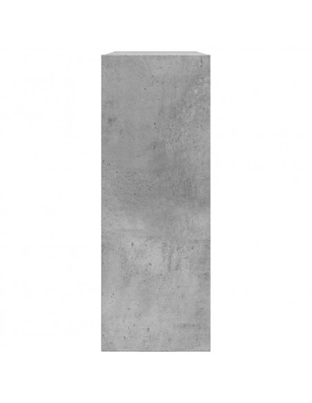 Scarpiera Grigio Cemento 80x21x57 cm in Legno Multistrato