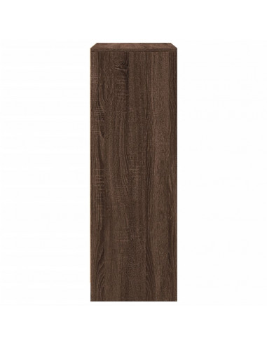 Credenza con LED Rovere Marrone 77x34x100 cm Legno Multistrato