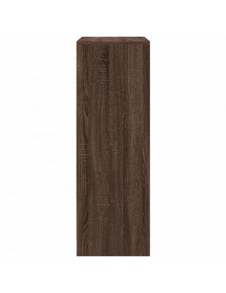 Credenza con LED Rovere Marrone 77x34x100 cm Legno Multistrato