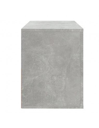 Scarpiera Grigio Cemento 80x35x45 cm in Legno Multistrato