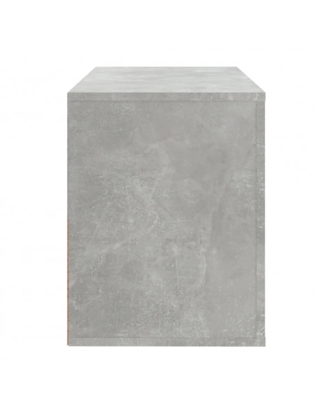 Scarpiera Grigio Cemento 80x35x45 cm in Legno Multistrato