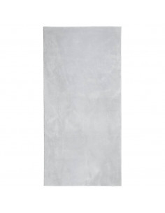 Tappeto a Pelo Corto HUARTE Morbido e Lavabile Grigio 100x200cm