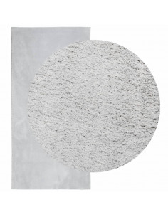 Tappeto a Pelo Corto HUARTE Morbido e Lavabile Grigio 100x200cm 2