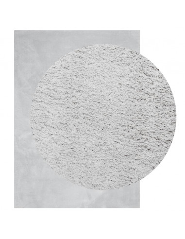 Tappeto a Pelo Corto HUARTE Morbido e Lavabile Grigio 200x280cm