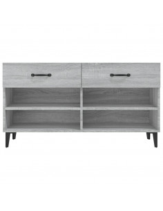 Scarpiera Grigio Sonoma 102x35x55 cm in Legno Multistrato