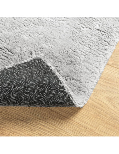 Tappeto a Pelo Corto HUARTE Morbido e Lavabile Grigio 240x340cm