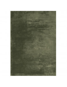 Tappeto Pelo Corto HUARTE Morbido Lavabile Verde Bosco