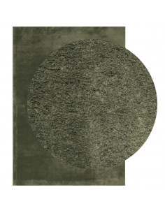 Tappeto Pelo Corto HUARTE Morbido Lavabile Verde Bosco 2
