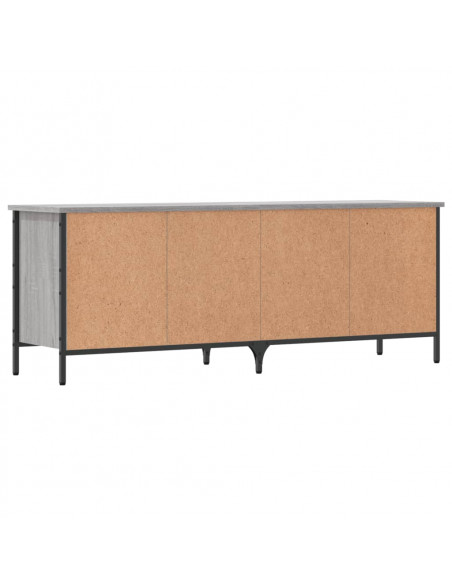Scarpiera Grigio Sonoma 131x35x50 cm in Legno Multistrato