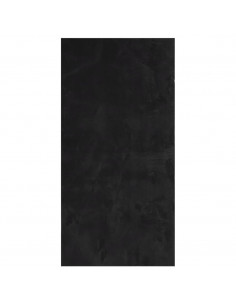 Tappeto a Pelo Corto HUARTE Morbido e Lavabile Nero 100x200cm