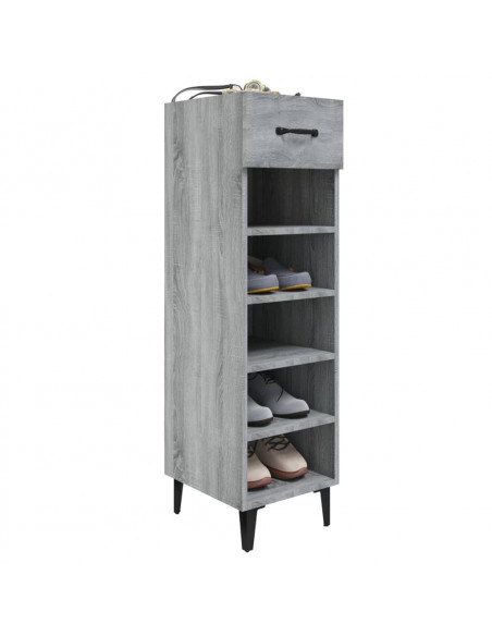 Scarpiera Grigio Sonoma 30x35x105 cm in Legno Multistrato