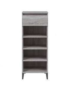 Scarpiera Grigio Sonoma 40x36x105 cm in Legno Multistrato