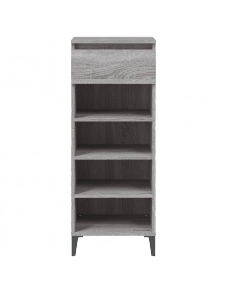 Scarpiera Grigio Sonoma 40x36x105 cm in Legno Multistrato