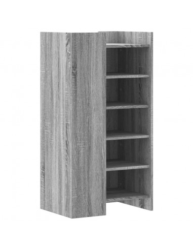 Scarpiera Grigio Sonoma 52x37,5x100 cm in Legno Multistrato