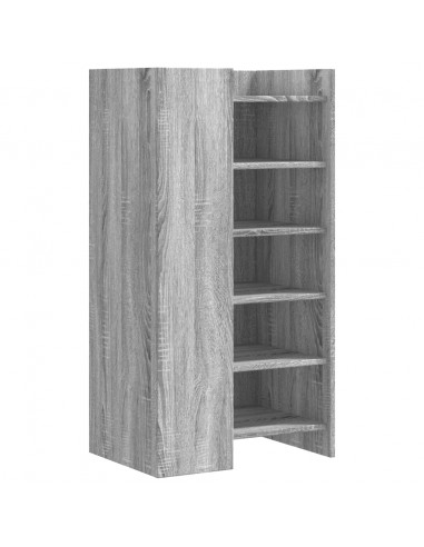 Scarpiera Grigio Sonoma 52x37,5x100 cm in Legno Multistrato