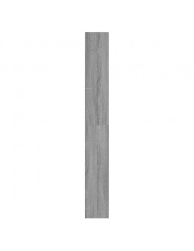 Scarpiera Grigio Sonoma 60x21x163,5 cm in Legno Multistrato