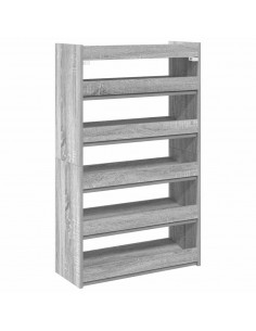 Scarpiera Grigio Sonoma 60x25x100 cm in Truciolato