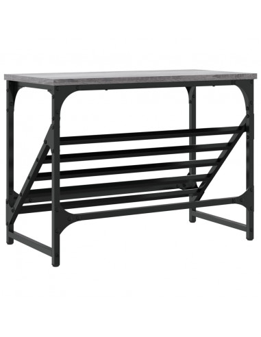 Scarpiera Grigio Sonoma 60x30x45 cm in Legno Multistrato