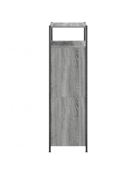 Scarpiera Grigio Sonoma 60x34x112 cm in Legno Multistrato