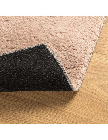 Tappeto a Pelo Corto HUARTE Morbido e Lavabile Rosato 120x170cm