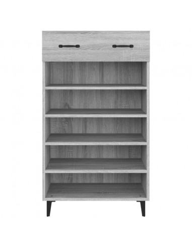 Scarpiera Grigio Sonoma 60x35x105 cm in Legno Multistrato