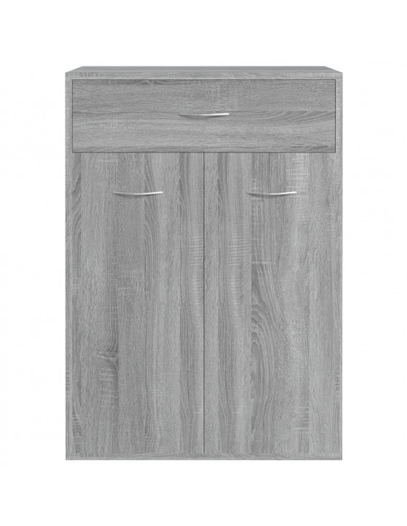 Scarpiera Grigio Sonoma 60x35x84 cm in Legno Multistrato